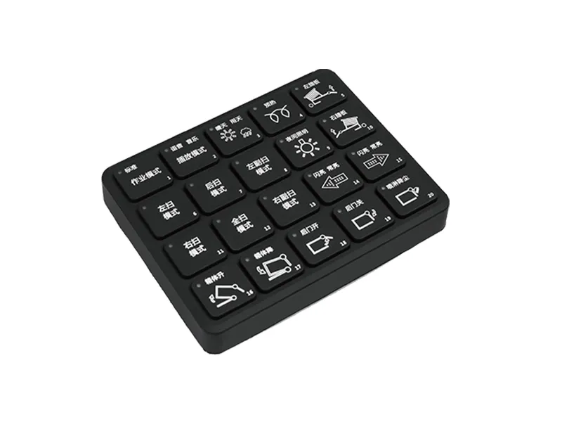 Construction machinery keypad