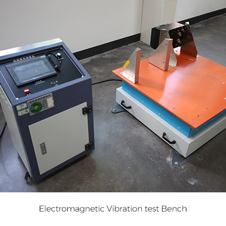 Electromagnetic vibration test bench